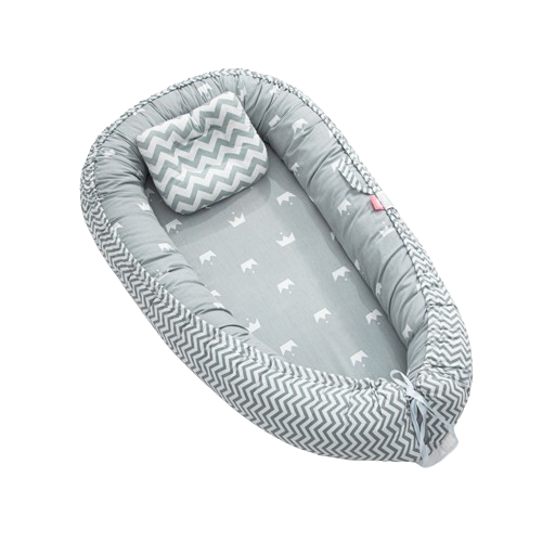 Corrugated Grey Crown Portable Baby Recliner Nest Anti Pressure