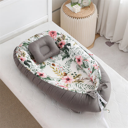 Rose Garden Portable Baby Recliner Nest Anti Pressure