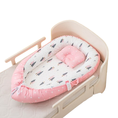 Pine Powder Portable Baby Recliner Nest Anti Pressure