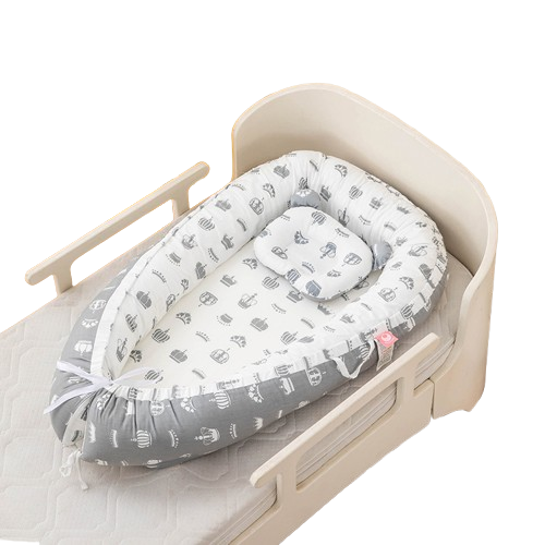 Grey Crown Portable Baby Recliner Nest Anti Pressure